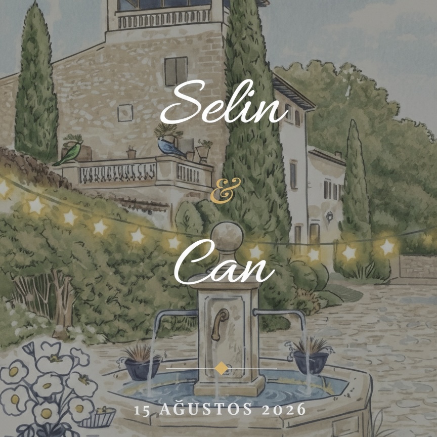 Düğün Davetiyesi - Akdeniz