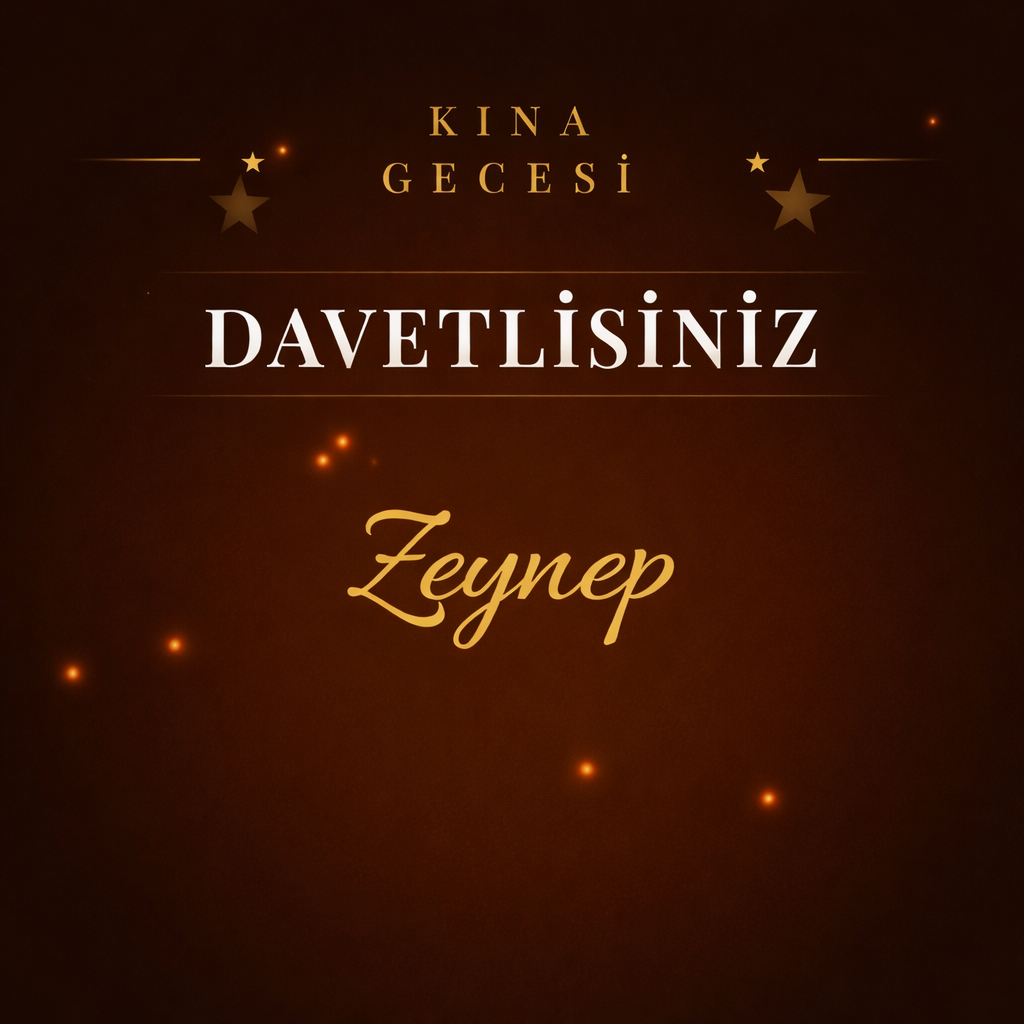 Kına Davetiyesi – Sultan